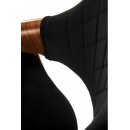 Стул барный HALMAR H124 черный/орех